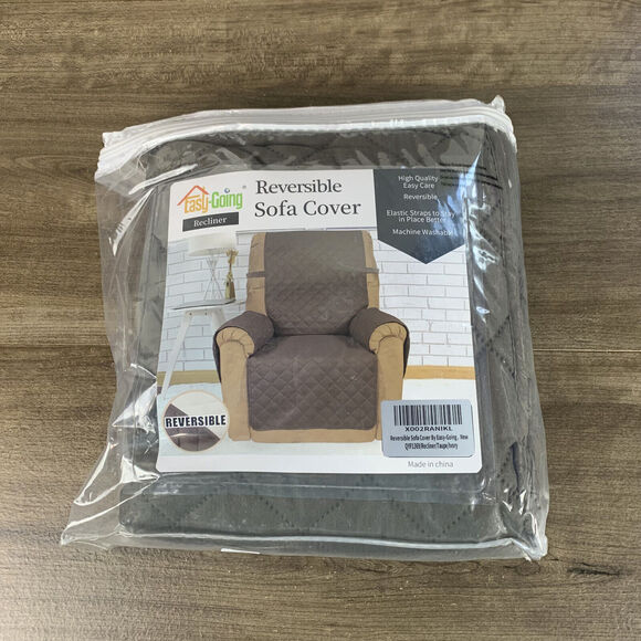 Recliner Chair Slipcover Reversible Sofa Cover Water Resistant Couch Cover - Picture 7 of 12